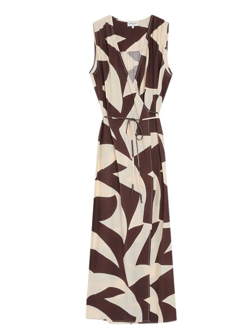 Abito lungo con stampa geometrica Grace & Mila | SS26110019CHOC